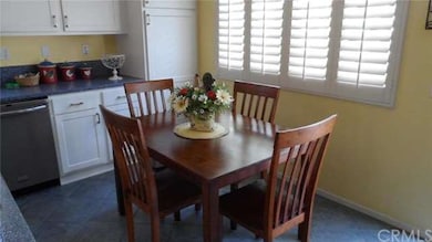 Bright eating area.