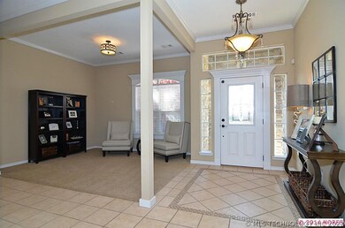 Very welcoming, open entry with flexible living an
