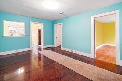 view into the main level bedroom