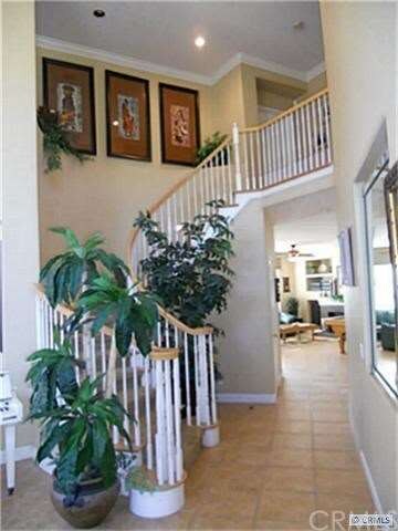 Double Door Entry with Spiral Staircase.