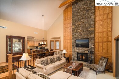 Living Room with cozy wood burning fireplace
