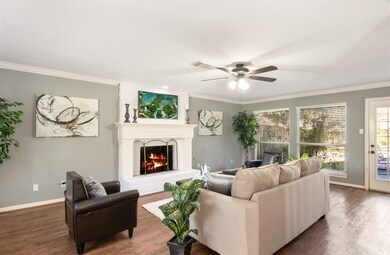 Living-room - Lots of windows and natural light.