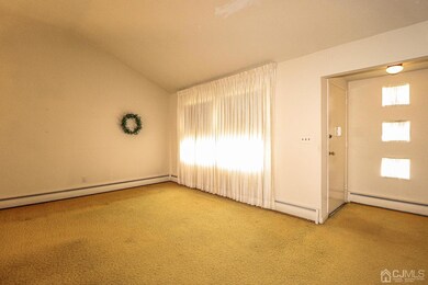 Sun filled Formal Living room and foyer with coat closet.