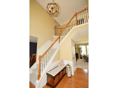 Entry. Grand 2 story entry w/Pottery Barn lighting