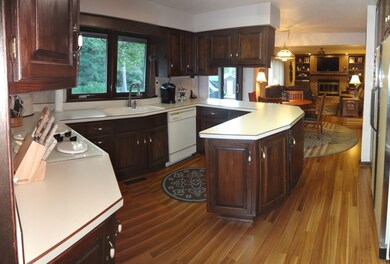 Kitchen into Family room