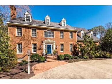 Front exterior with mature landscaping
