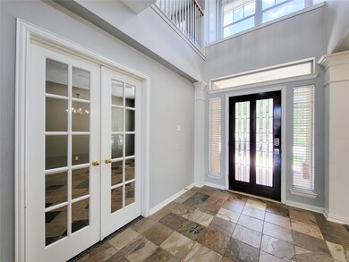 Double doors to another flex room