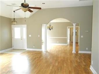 View of dining area from living room area.