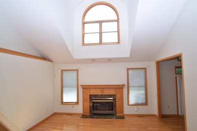 The fireplace contains a gas log for quick easy starts.  A nice cozy place to be for those cool winter nights.