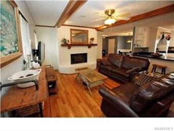 Cozy fireplace