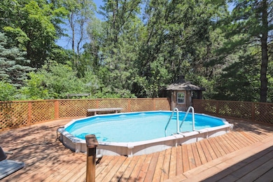 New decking surrounds the pool