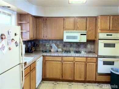 Gas appliances in kitchen