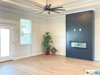 close up of the electric fireplace