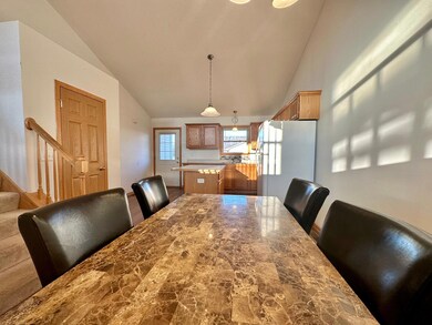 Plenty of sit down room in the dine in kitchen area, with room to expand if necessary.
