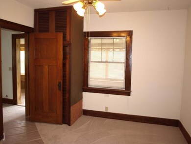Bedroom with double closets