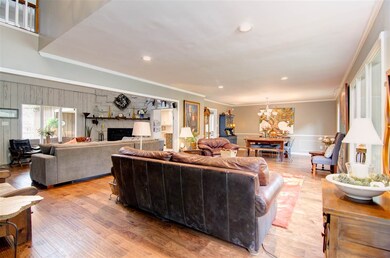 View from the front door! Huge front living room &