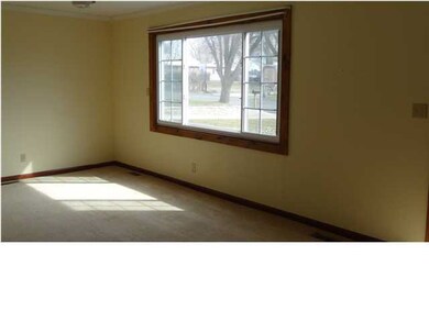 Large picture window in the living room.
