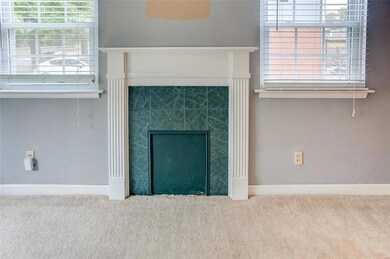 Faux fireplace