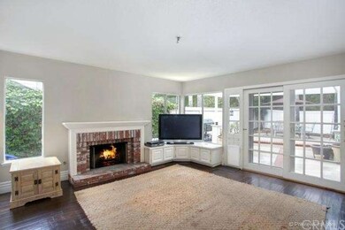 Roomy Great room with Fireplace and French slider 