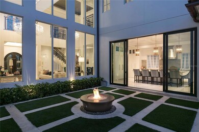 Courtyard with firepit