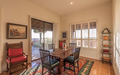 dining room overlooks city views