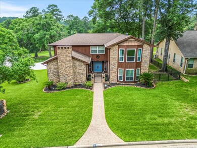 This 2-story home is situated on over a quarter ac