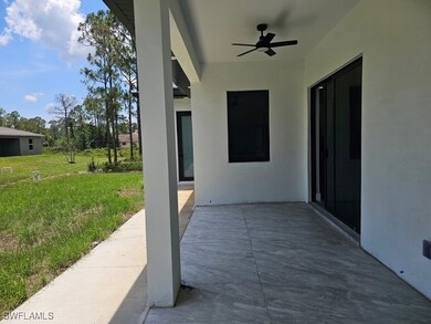 View of patio / terrace with a ceiling fan