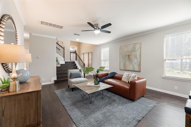 Open Floor Plan from living to kitchen
