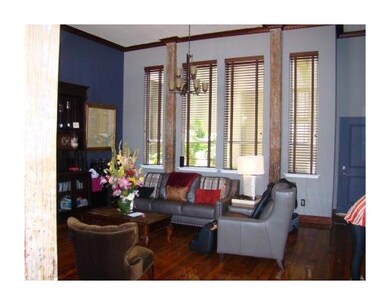 Living Room. With one wall facing the interior bre