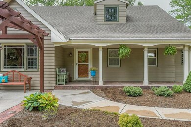Walk up the curved path to your new county home!