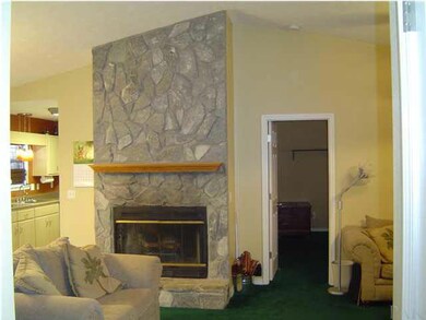 Fireplace & entry to Master bedroom