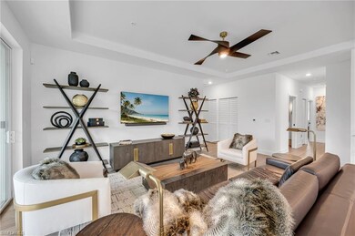 View of living space from dining room.