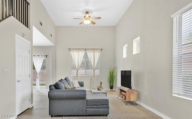 Living area with plenty of natural light, visible