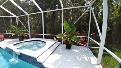 hot tub overlooking preserve