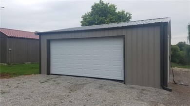 Detached 2 car garage or workshop with electricity