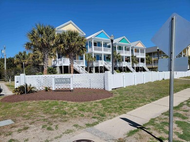 Exterior space featuring stairs and fence