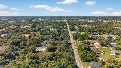 Aerial perspective of suburban area