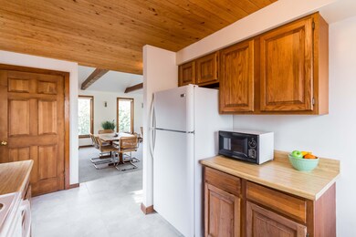 Kitchen looking into dining room