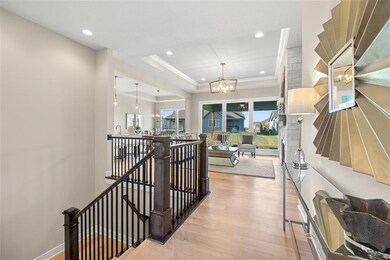 Walk into an open concept main level.