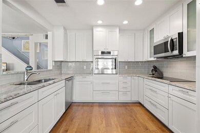 Recently remodeled. Recessed lighting, stone count