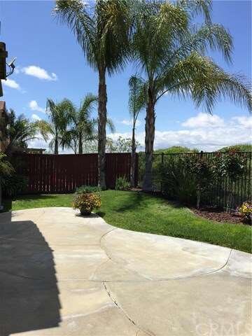Patio view to west. 