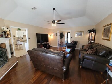 An opposing view of the living room looking back t