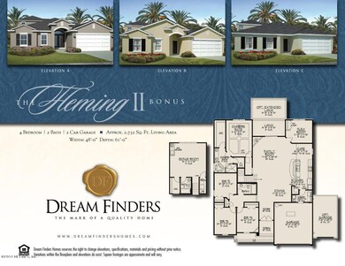 Fleming II with bonus and 3 car garage