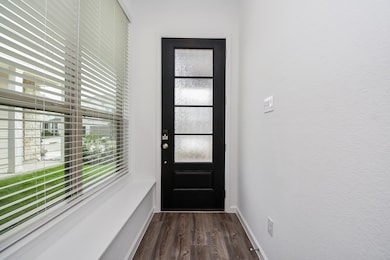 Front door with Bench