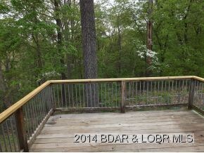 Deck overlooking woods