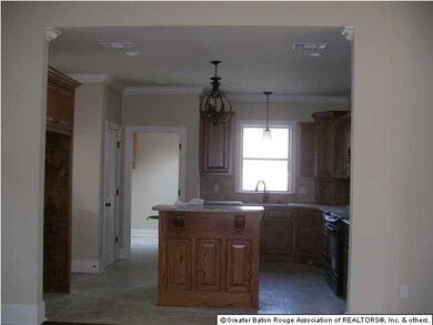 Kitchen and back left is entrance to laundry room.