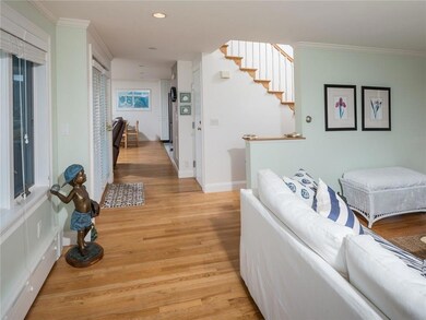The entry of the home has a very...