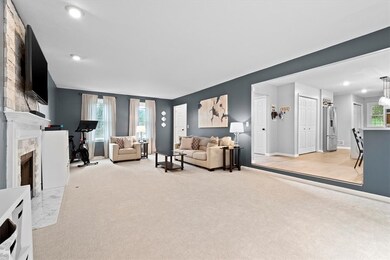 Open concept Family Rm & Kitchen space...