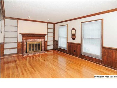 Living Room with built-in bookcases