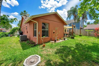 Back yard and side yard